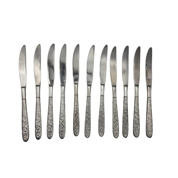 Stanley Roberts SRB-180 Lot of 11 Butter Knives Staineless Silver - Picture 1 of 8